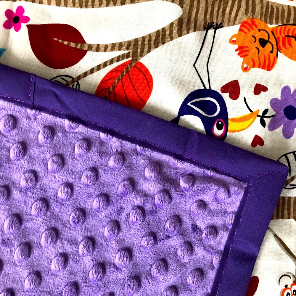 Handmade baby blanket 30" x 44.5”